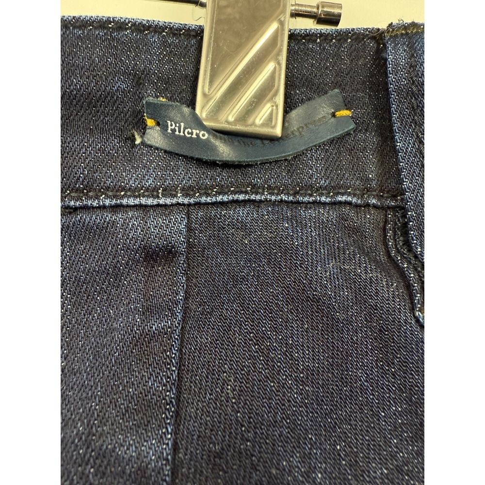 Pilcro and the Letterpress High Rise Flare Jeans Dark Indigo Blue Size 29 - Picture 7 of 12